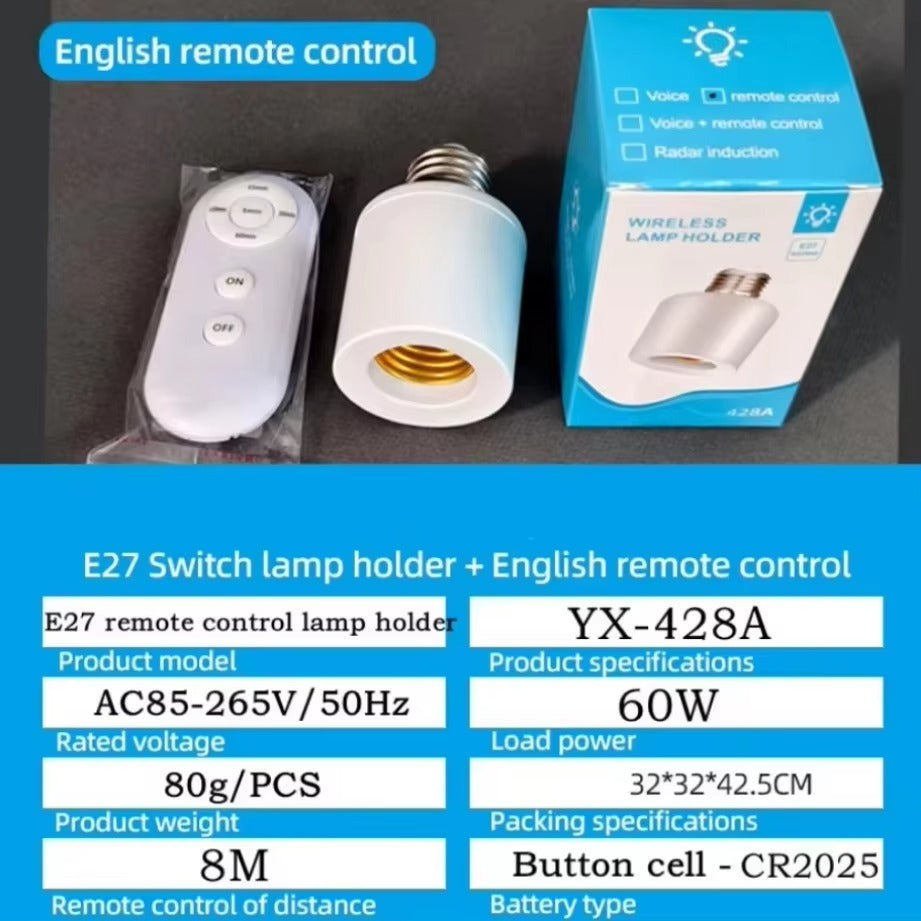 Remote Control Lamp Holder